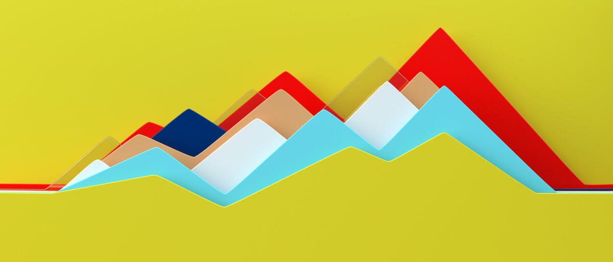 Abstraktes mehrfarbiges Liniendiagramm © Andriy Onufriyenko / Getty Images