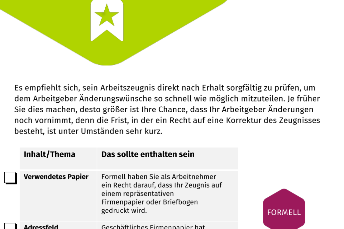 Checkliste: Qualifiziertes Arbeitszeugnis