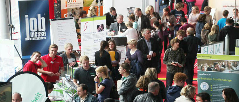 Jobmessen sind wichtige Kontaktbörsen