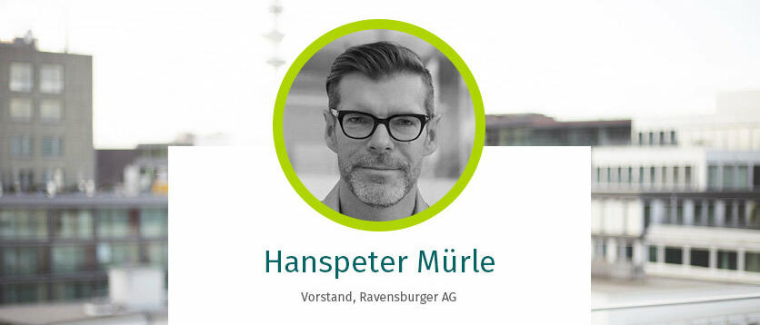 Hanspeter Mürle Vorstand Ravensburger AG